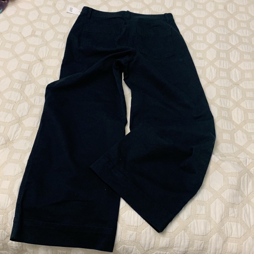 GAP Wide Leg chino in black size 14
